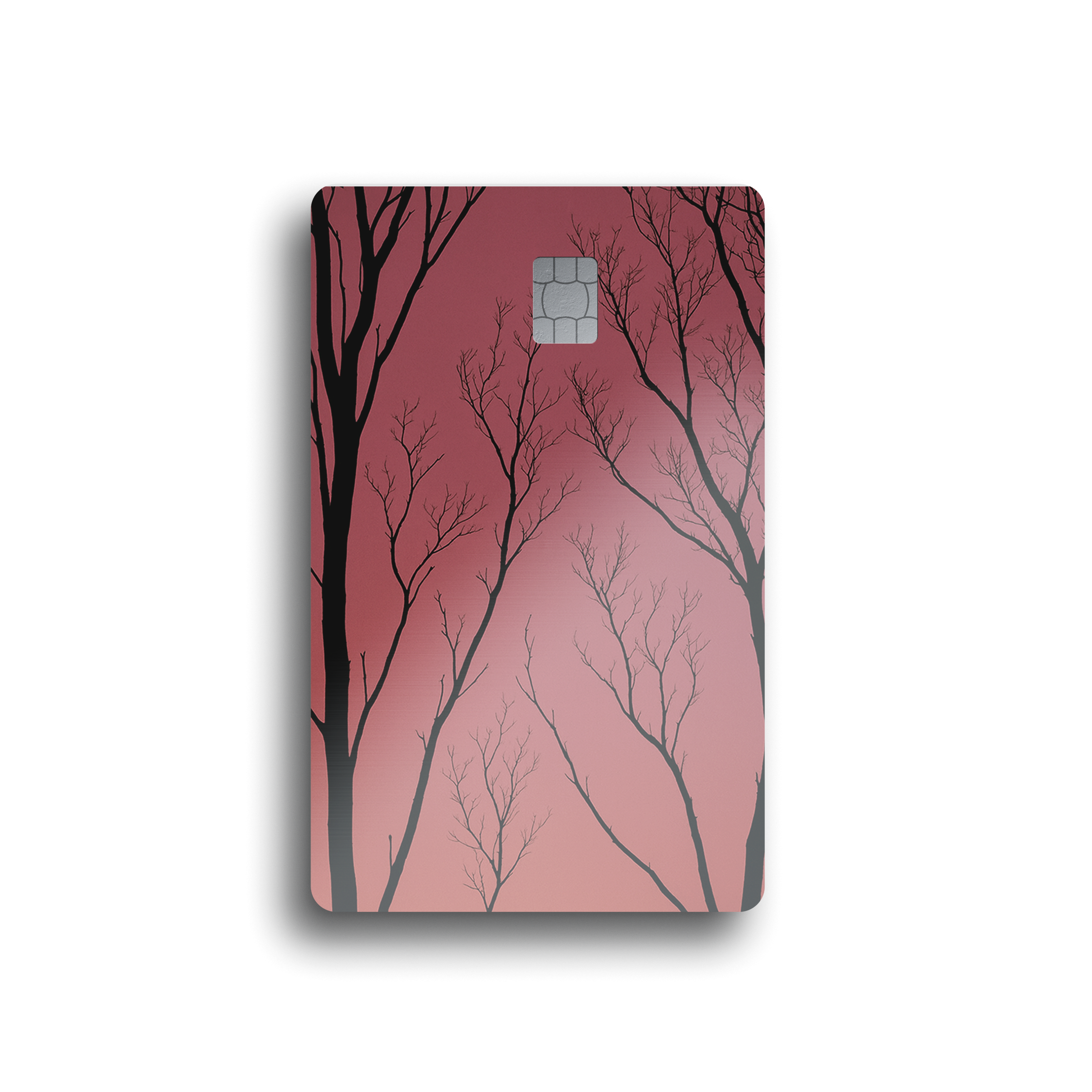 Rose Sky Silhouette Card Skin